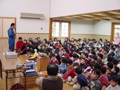 Astronaut Furukawa  lectures to the kindergartners