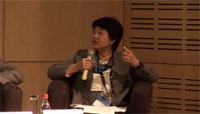 Mukai comments at the panel discussion (Credit: JAXA)