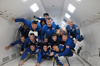Everyone in the 2009 ASCAN (Astronaut Candidate) class with whom I have trained since 2009 ? we will all take off for space one after another. (Photo supplied by: JAXA/NASA)