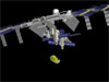 画像：ISS下方30mに到着へリンク