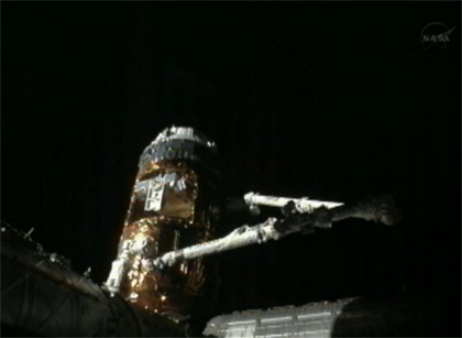 image: KOUNOTORI3 unberthed from the ISS by the SSRMS.