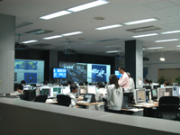 JMSTが行われているHTV運用管制室内部の様子