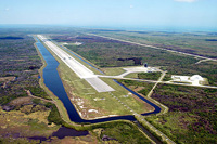写真：KSCのシャトル着陸施設（Shuttle Landing Facility：SLF）
