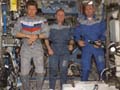 左からパダルカ、フィンク、カイパース宇宙飛行士
