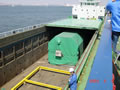PM transfer from the domestic ship to the ocean ship