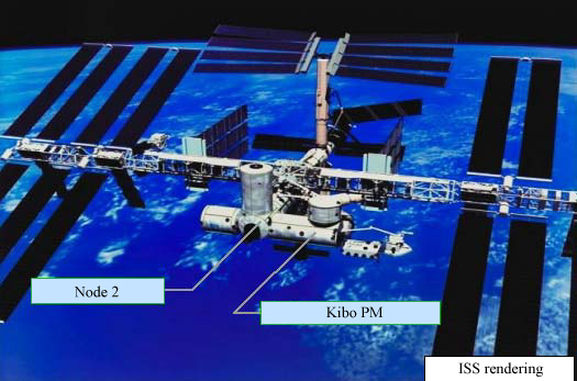 Image of connecting Kibo and the ISS on orbit