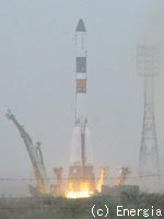 ソユーズロケットの打上げ