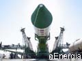 射点のソユーズロケット