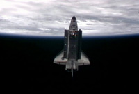 写真：ISSから分離したエンデバー号
