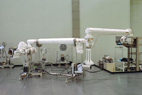 The JEMRMS Main Arm during a sub-system test
