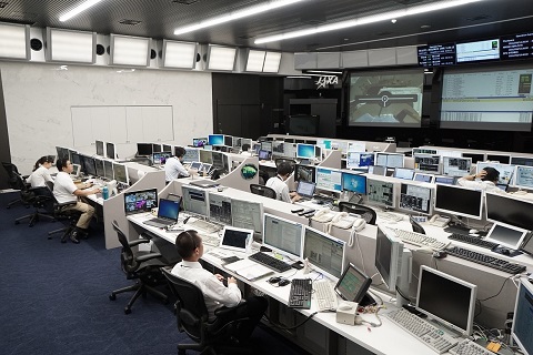 JAXA Mission Control Room (MCR) during 1J mission