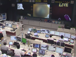 KIBO control  room in Tsukuba Space Center（JAXA）