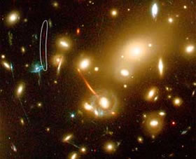 A galaxy 13 billion light-years away
