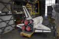 オービタのスペースシャトル組立棟（Vehicle Assembly Building: VAB）への移動