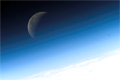 ISSの第16次長期滞在クルーにより撮影された月（飛行12日目）