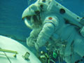 Astronaut Hoshide in EVA training