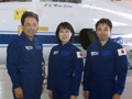 画像: 日本人宇宙飛行士3名