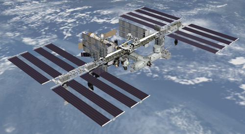 ISSの完成イメージ（提供：NASA）