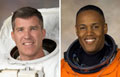 船外活動を担当するボーエン（左）、ドルー（右）両宇宙飛行士