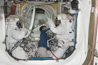 クエスト内部の様子（STS-123ミッション） 