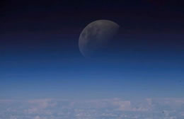 Moon in atmospheric airglow
