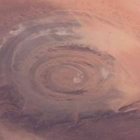 Bull's eye in Chinguetti Plateau (Mauritania)