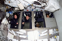 睡眠場所（STS-107）