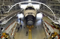 OPFでの整備が完了したアトランティス号（STS-114）
