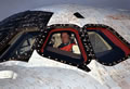スペースシャトルの窓ガラス（STS-80:コロンビア号帰還時）