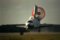 アトランティス号の着陸、パラシュートの展開、スピードブレーキ展開（STS-86）