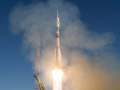 星出宇宙飛行士搭乗のソユーズ宇宙船打上げ