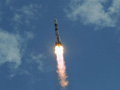 星出宇宙飛行士らの搭乗するソユーズ宇宙船の打上げ